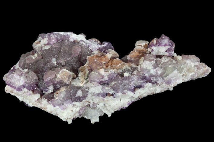 Purple Fluorite on Quartz Epimorphs - Arizona #103554